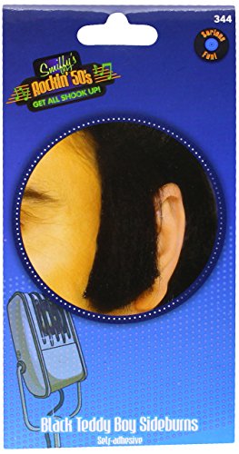 Smiffy's Men's Teddy Boy Sideburns Self Adhesive