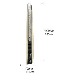 WEKOIL 30Pcs Snap Off Utility Knife Blades with 3