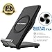 PRUGNA Wireless Fast Charger, Built in Cooling Fan Qi Stand for Samsung Galaxy S8/S8 Plus/S7/S7 Edge/Note 5/S6 Edge Plus, Factory Store - 3 Coils - 10W
