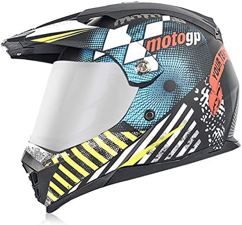 Tkttbd Motocross Helmet Dot Approved Motorbike Full Face Helmets With Removable Brim For Motorcycle Dirt Bike Atv Moped Off Road Crash Cross Downhill Dh Four Wheeler Mx Quad