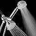 AKDY 122 Nozzles 3-way Overhead / Multi-Function Setting Spray Jet Mist Handheld Ultra-Luxury Chrome Shower Head Combo Set