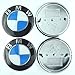 XtremeAmazing New 82mm/74 mm Glue-Dropping BMW Blue/Silver Hood Trunk Emblem Roundle Logo