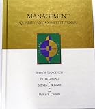 Management : Quality and Competitiveness, Ivancevich, John M. and Lorenzi, Peter, 0256124531