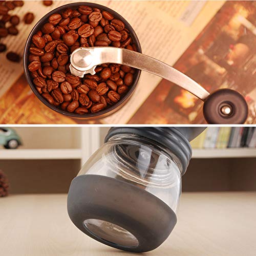 Sihand Portable Manual Coffee Grinder Ceramic Coffee Grinder Quality Coffee Grinder (Black) - Thumbnail 6