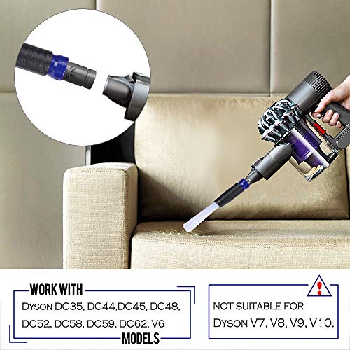 PetOde Universal Dusty Brush Vacuum Attachment Dust Cleaning Sweeper Vacuum Duster Attachment with Universal Adapter Flexible Tiny Tubes Dust Daddy for Keyboards/Drawers/Cars/Corners/Vents/Furnitures
