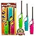 Diamond Driven Multi Utility BBQ Lighter Refillable Assorted Colors Firestarter for Kitchen Camping Grilling BBQ Home Adjustable Flame with Safety Lighters. Ready to use. Child Resistant {Upgrade (3)