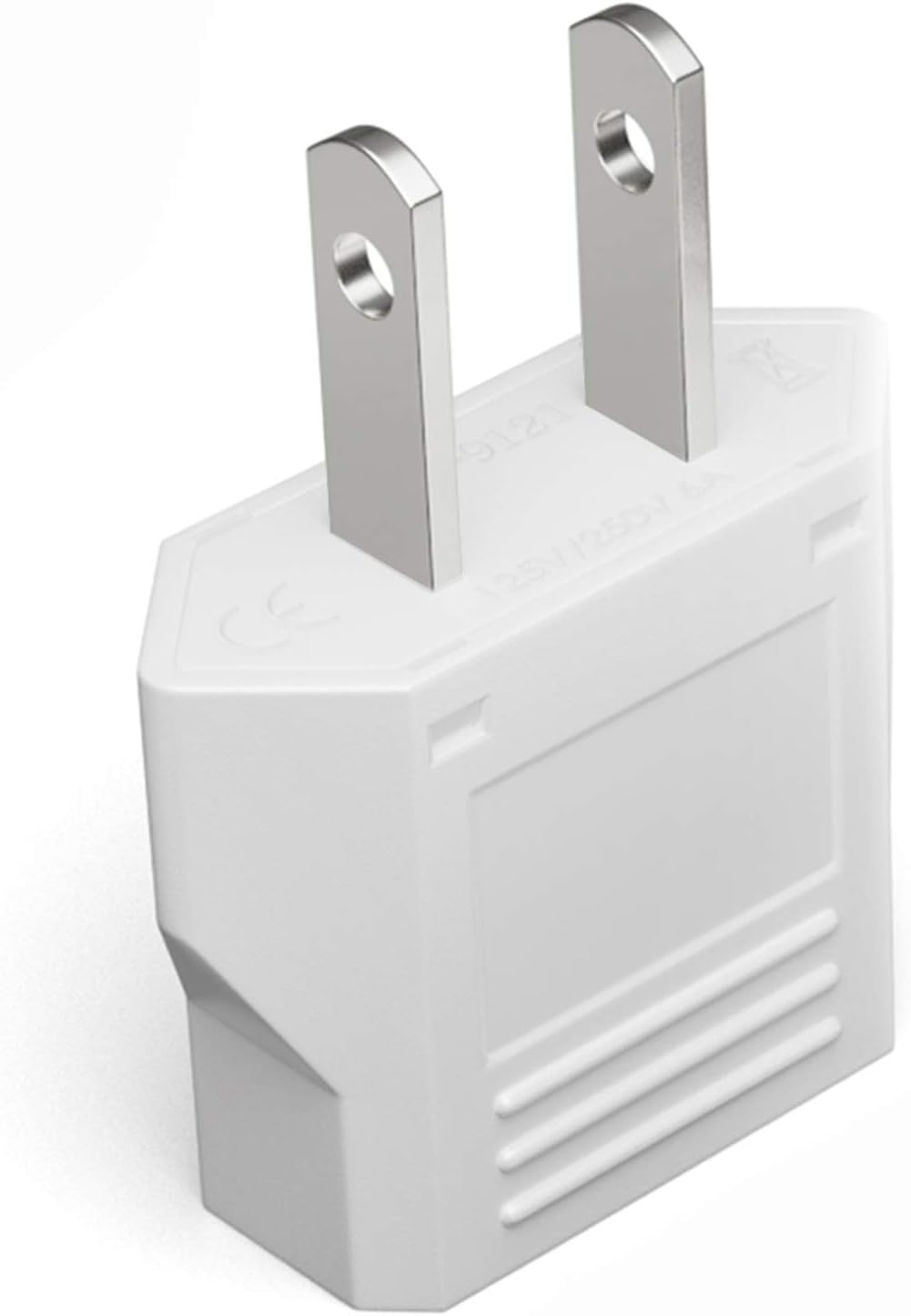 US Plug Adapter, European to USA Adapter, Unidapt Small European to American Outlet Plug Adapter, EU to US Adapter, Universal Input Europe/Asia to USA/Canada Travel Power Plug Adapter (1-Pack, White): Home Audio & Theater
