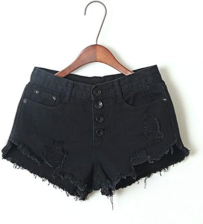 pantaloncini neri a vita alta