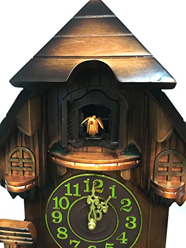 Rylai Vintage Wall Clock Handcrafted Wood Cuckoo Clock-N.DIM. 18x14.5 IN - Thumbnail 4