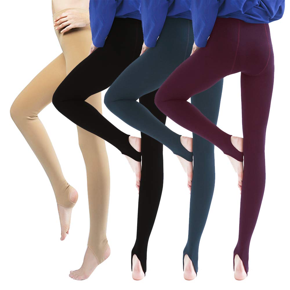 Thick Thermal Leggings for Women Fleece Lined Leggings Winter Warm Opaque Tights Control Top Pantyhose