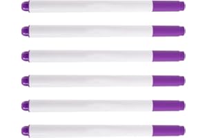 6Pieces Erasable Fabric Marking Pen Air Erasable Fabric Pen 1mm or 0.5mm for Quilting and Crafting Fabric Marker