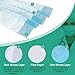 100 Pack Disposable Head Hanging Loops Masks, Double Head Loops 3 Ply Surgical Face Masks, Dust Filtration Protection Masks(Blue)