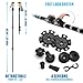 Premium Ultralight Trekking Poles w/ Cork Grips - Your collapsible Hiking / Walking Sticks come with Tungsten Tips and Flip Locks - Enjoy the Outdoors