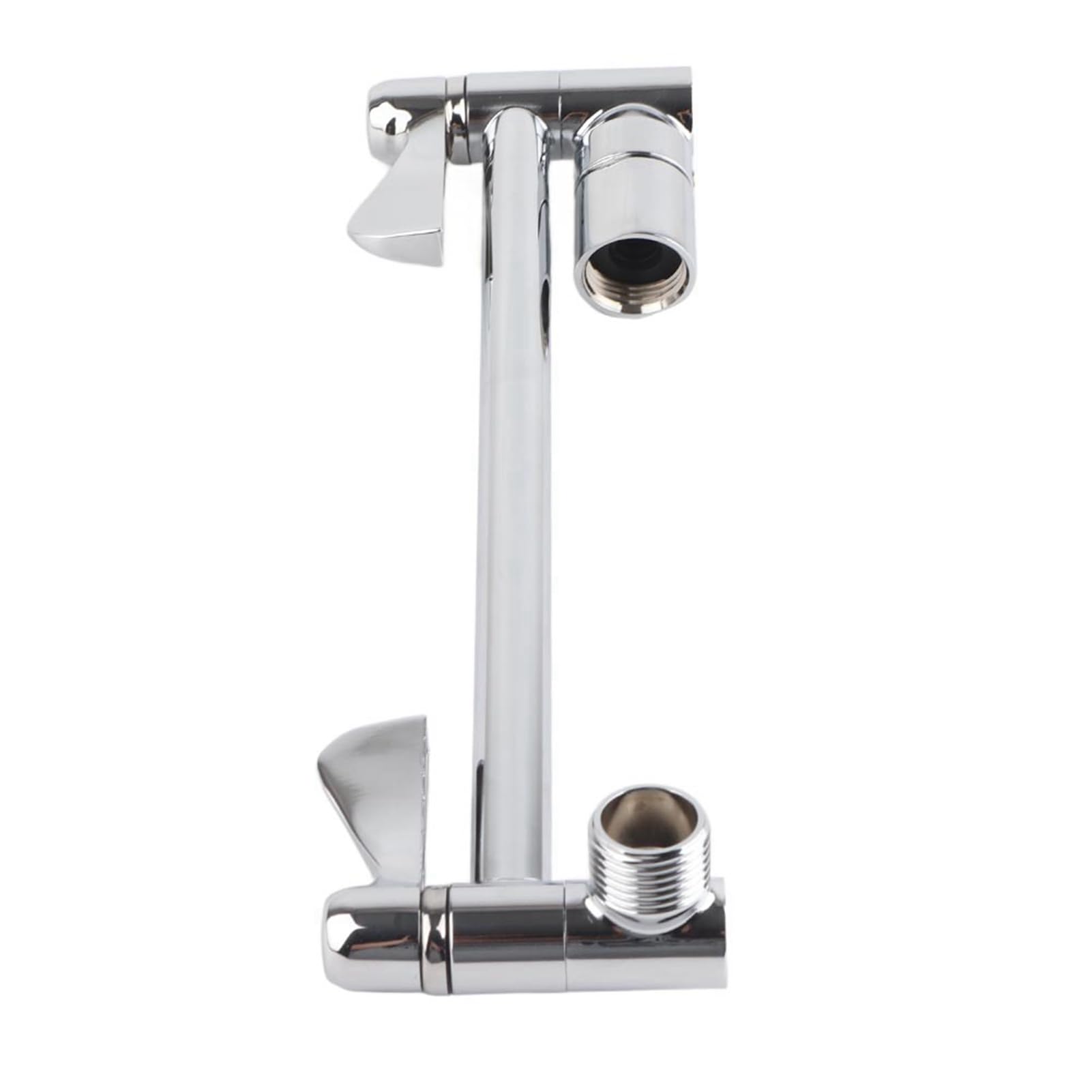 Garosa Shower Head Extension Arm, 10 Inch Brass, Brushed Nickel, Adjustable, Wall Mount for Bathroom Shower Head