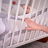 Purflo Breathable Cot Bumper 2pcs Cloud Grey Fits 140x70 cm view 3