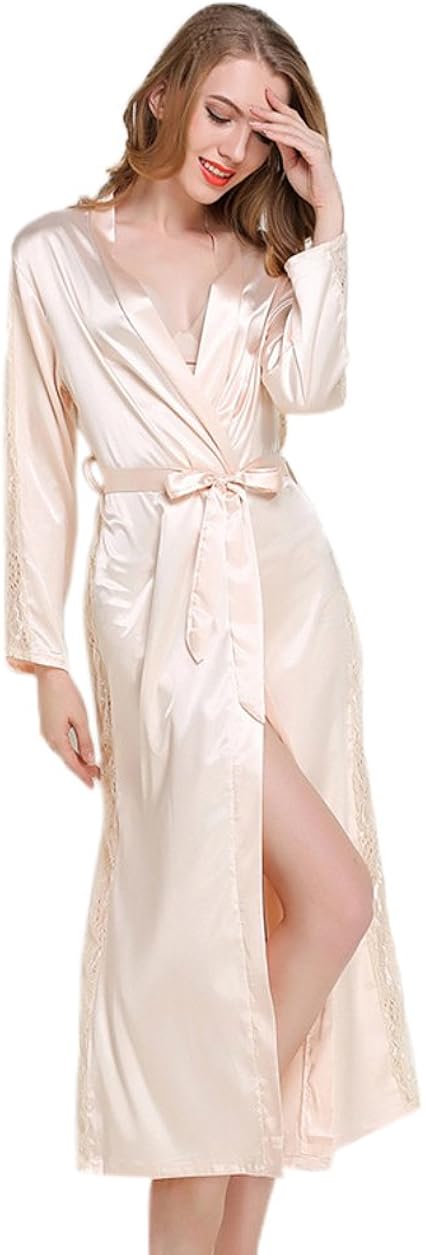 bademantel damen satin
