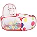 ISusser Kids Ball Pit Ball Tent Toddler Ball Pit with Basketball Hoop for Toddlers 4 Ft/120CM (Balls not Included)
