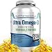 Best Pharmaceutical Omega 3 Fish Oil Supplement (270 Soft Gel Pills -50% More!) 3000mg Extra Strength - 1080 EPA /720 DHA - Fatty Acids, Cholesterol Free Vitamins - Molecularly Distilled - Burpless
