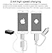 Lightning Micro USB to HDMI Adapter Cable,Hizek 2M Apple Android to HDMI HDTV HD 1080p High Definition Digital Video Cable Adapter with USB Charger Cable for iPhone 7/7Plus/6/6sPlus, Samsung Galaxy S6