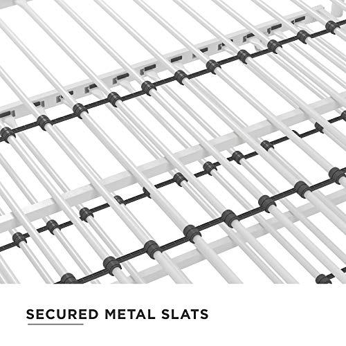 DHP Manila Metal Queen Size Daybed and Full Size Trundle (White