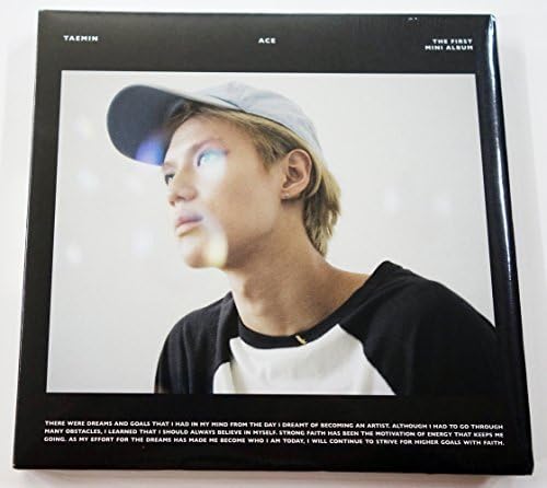 TAEMIN SHINee - ACE (1st Mini Album) [BLACK Ver.] CD + Photo Booklet + Photocard + Folded Poster + Extra Gift Photocards Set by SHINee