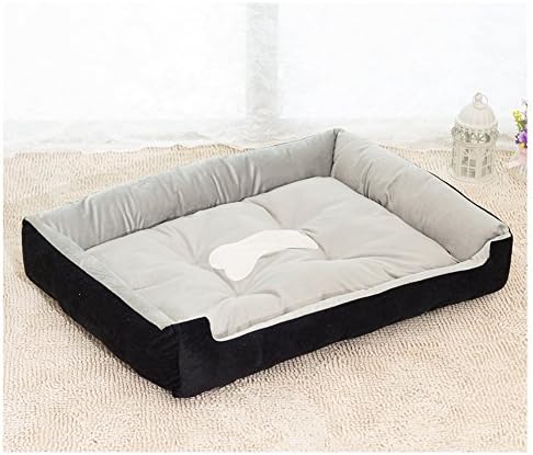 RBL Dog Cat Pet Bed Mat with 2 Colors/6 size (XXS(45x30x15cm), Black)