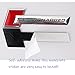 UpAuto 2 pcs Supercharged Emblem Badge 3D Nameplate Stickers Fits Audi TT A3 A4 A5 A6 A7 A8 Q3 Q5 Q7 S4 S6 S5 RS5 (Red)