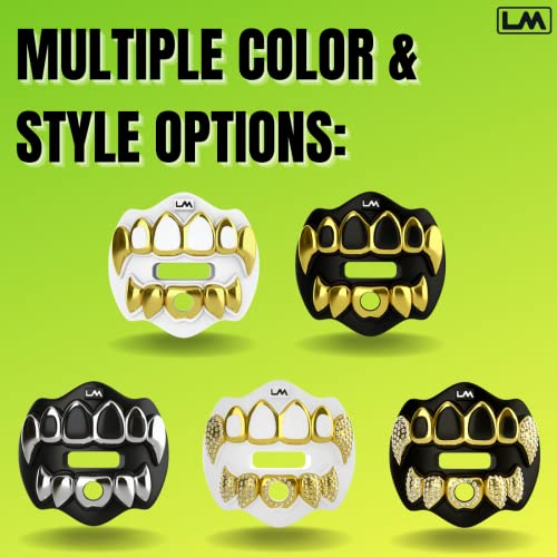 Loudmouth Football Mouth Guard 3D Chrome Grillz Adult & Youth Mouth