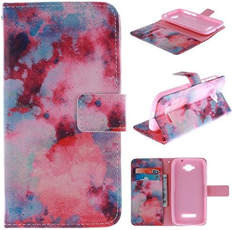 C7 Case Alcatel One Touch Pop C7 Kickstand Case,Bat King Beautiful Evening Glow Pattern Premium Leather Wallet Flip Kicstand Case Cover With Magnetic Closure For Alcatel One Touch Pop C7
