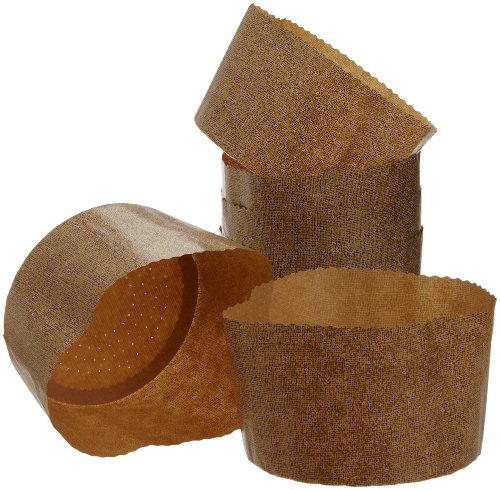 Honey-Can-Do 2594 Large Panettone Paper Mold, 6-Pack, 4.8-Inches H x 6.75-Inches W - //coolthings.us
