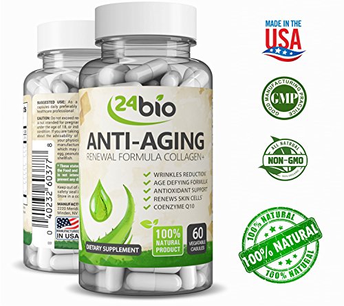 Best CoQ10 Upgraded Collagen Pills, Wrinkle Reduction Supplement Complex with Grape Seed Extract that Works Best, Pure Verisol Collagen Capsules for Anti-Aging, Antioxidant Support & Skin Renewal