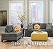 BRITENWAY Emoji Pillow (Sticking Tongue w' Winking) Cartoon Wink Face - Yellow Stuffed Cute Soft Plush- Set of All Collection - Perfect Fun Item - All Ages - House, Living Room, Sleep Bedroom