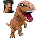 LuckySun Adult T-Rex Dinosaur Inflatable Costume with Exclusive Drawstring Bag