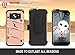 Zizo Bolt Cover for Samsung Galaxy S7 Edge [33mm 9H Tempered Glass Screen Protector] Dual-Layered [Military Grade] Case Kickstand Holster Beltclip – Rose Gold/Black