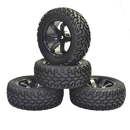 4pcs high performance rc rally car grain rubber tires and wheels …