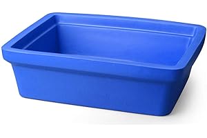 GENESEE SCIENTIFIC Large Blue Ice Pan – 9 Liter Ice Holder - Stackable, Lightweight, Leak-Proof Ice Container - Frozen Sample Containers w/EVA Material to Withstand Dry Ice, Liquid Nitrogen, & Chemical Solvents