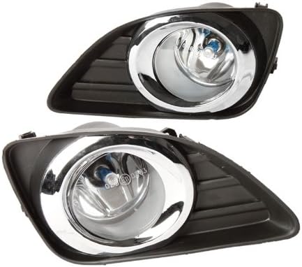 Toyota Camry LE XLE 10 11 H11 Super White Fog Light Lamp Kits Clear Lens