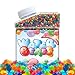 Intersone Water Beads Pack 12 Color Rainbow Mix Soft Crystal, for Kids Tactile Sensory Toy, Vases, Plants & Home Decoration, Jelly Growing Pearl Balls, Great for Wedding, Party, Pool, Guns