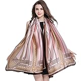 K-ELewon Silk Feeling Scarf Fashion Scarves Long Lightweight Sunscreen Shawls for Women