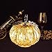 denlix Mercury Glass Pumpkin Lights 5.5 Inches Timer Pumpkins Decorations Tables Centerpieces Decorative Fall Decor