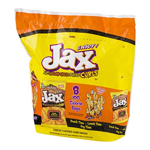 Bachman Jax Cheddar Cheese Puffed Curls 9.75 Oz (Pack of 3)
