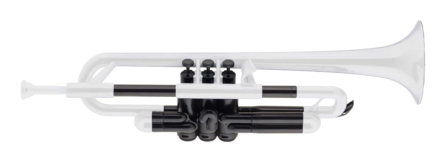 pTrumpet 700631 Trumpet with Mouthpiece and Bag, White Amazon.co.uk