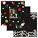 Oh Fun Christmas Wine Label Stickers Set of 9 Holiday Party Decorations - Multi-Use Decals for Festive Ways to Gift - 3 Different Designs - Paper Clever Party