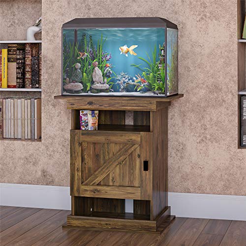 Ollie & Hutch 5133215COM Farmington Flipper, Rustic Aquarium Stand