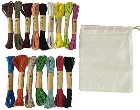 Hemp Show 16色セット麻ひも 手芸紐 麻紐 ひも ハンドメイドや手芸や