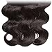UNice Hair Icenu Series 8a Indian Body Wave Hair 3 Bundles With Lace Closure,100% Unprocessed Human Hair Extensions Weave (16 18 20+14 Free Part Closure)