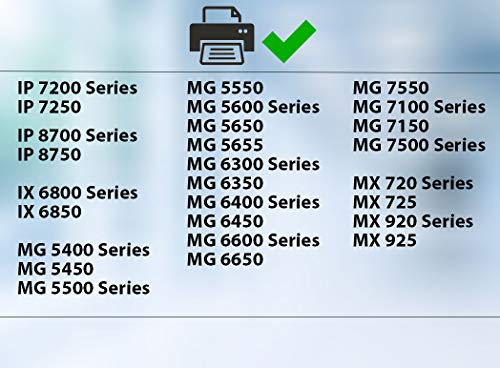 Supply Guy 5 Druckerpatronen mit Chip kompatibel mit Canon PGI-550 PGBK Schwarz für IP7250 IP8750 IX6850 MG5450 MG5550 MG5650 MG5655 MG6350 MG6450 MG6650 MG7150 MG7550 MX725 MX925 – Bild 3
