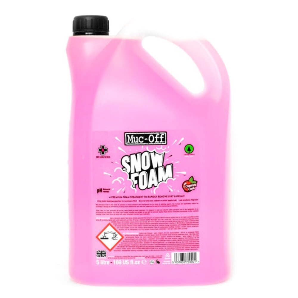 Muc-Off Snow Foam, 5 Liter – Biodegradable Car Wash Soap, Car Shampoo, Foam Cannon Soap – pH Neutral Bike Wash, Motorcycle Wash and Car Soap