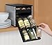 YouCopia Original SpiceStack 18-Bottle Spice Rack Organizer with Universal Drawers, Silver, Small