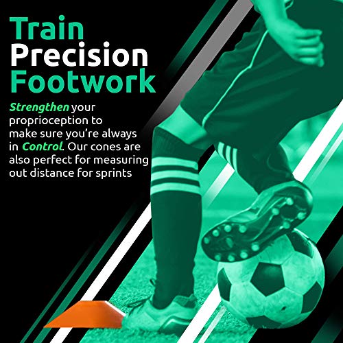 Agility Ladder Bundle Gain Speed with Agility Training Equipment. Adjustable 20ft/12 Rung